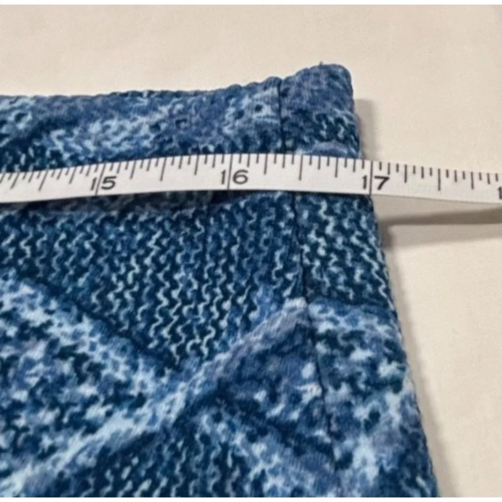 LuLaRoe Womens Skirt Size XL Cassie Blue‎ Cable Knit Print Straight Pencil NWT